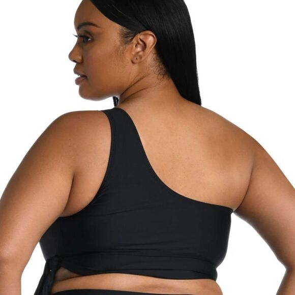 La Blanca Women's Plus Size 22W Prism Palm Bandeau Bikini Top - Picture 2 of 10